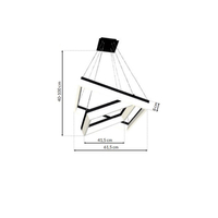 Milagro - LAMPA WISZĄCA NERO 80W LED
