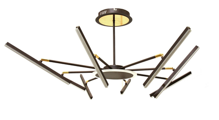 LAMPA DEKORACYJNA SUFIT 38W +  PILOT - BRĄZ - ZŁOTO DL-F07 FARO