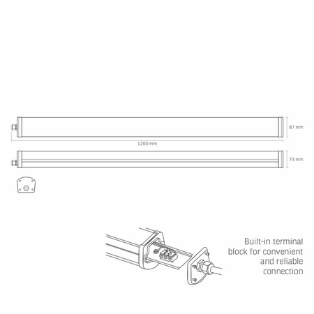 Oprawa liniowa hermetyczna LED Videx 48W 4000K