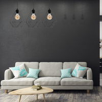 Milagro - Lampa wisząca BASKET BLACK 3xE27