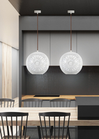 BENE LAMPA WISZĄCA 25 KULA S 1X60W E27 AŻUROWY BIAŁY