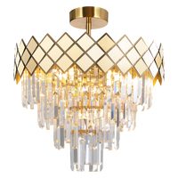 Milagro - Lampa sufitowa CARISMA GOLD 9xE14