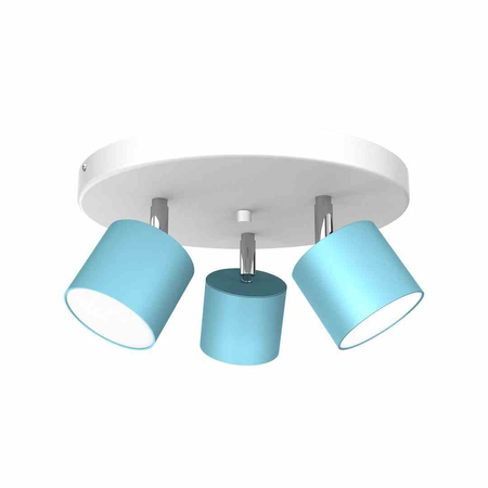 Lampa sufitowa DIXIE 3xGX53 Niebieski/Biały
