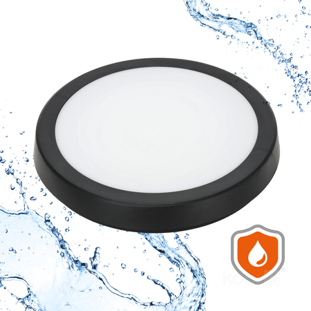 Plafon z czujnikiem ruchu LED NAIROS G2 18W 3CCT LX IP65 czarny Kobi Premium