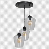 Milagro - Lampa wisząca SANTIAGO CLEAR 3xE27
