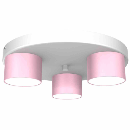 Lampa sufitowa Dixie 3xGX53 Różowy/Biały