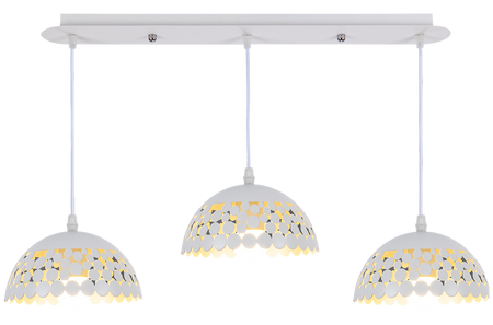 Milagro - Lampa wisząca LISA WHITE 3xE27