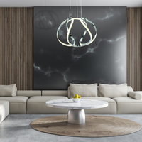 Milagro - LAMPA WISZĄCA GLOBE BLACK 50W LED