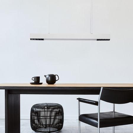 Lampa Wisząca Cali M 80 cm Biała Sterowanie Tuya 32W LED Zmienna Barwa CCT
