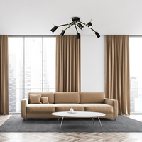 Milagro - Lampa sufitowa IRIS Black/Gold 6x mini GU10