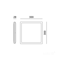 Plafon LED NIVERA SQUARE 24W 3CCT LX IP54 biały Kobi Premium