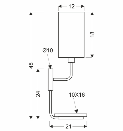 Keto lampa kinkiet czarny 1x40w e14 abażur czarny z włącznikiem