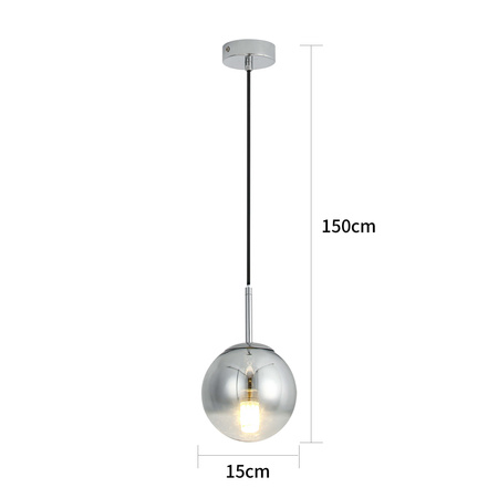 Palla lampa wisząca mała chrom LP-2844/1P S CH