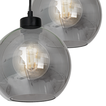 Milagro - Lampa wisząca SOFIA SMOKED 3xE27