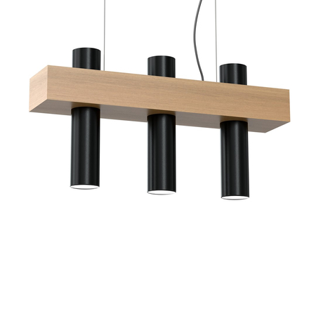Milagro - Lampa wisząca WEST BLACK 3xGU10