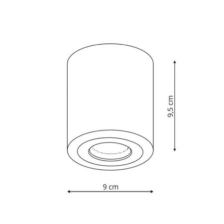 Faro XL oprawa natynkowa chrom