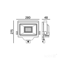 Naświetlacz LED DELYO MHNC 100W 6000K IP54 Kobi Premium