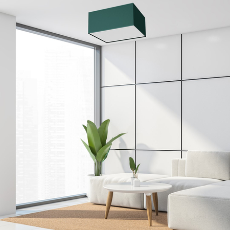 Milagro - Lampa sufitowa VERDE GREEN kwadrat 2xE27