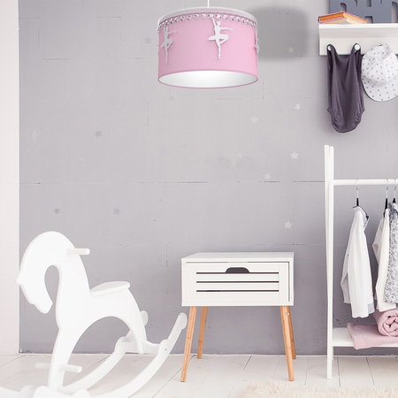 Milagro - Lampa wisząca BALETNICA PINK 1XE27