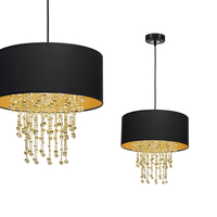Milagro - Lampa wisząca ALMERIA BLACK/GOLD 1xE27