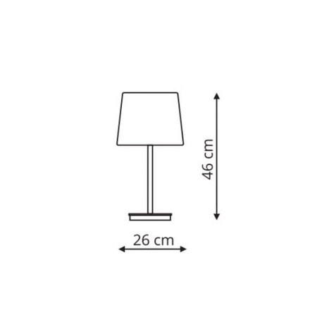 Lampa biurkowa Marbella czarna 1xE27