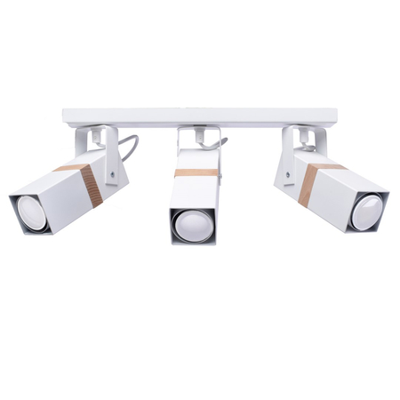 Milagro - Lampa sufitowa VIDAR WHITE 3xGU10