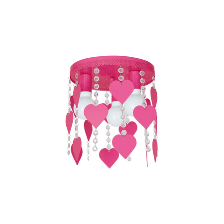 Milagro - Lampa Sufitowa CORAZON PINK 3xE27