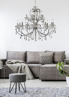 AURORA LAMPA WISZĄCA 10+5 *40W E14  CHROM