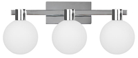 Maldus lampa kinkiet chromowy 3x40w g9 klosz biały
