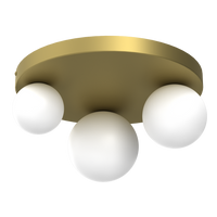 Milagro - Lampa sufitowa BIBIONE GOLD 3xG9