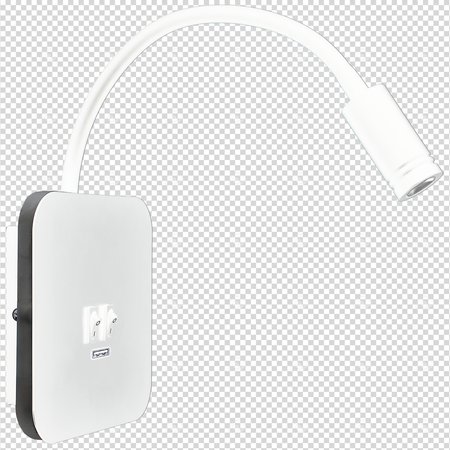 Lampka nocna BASE 8W+2W WHITE