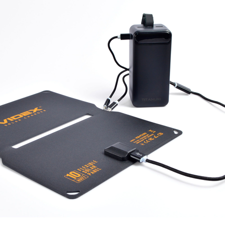 Przenośna ładowarka słoneczna panel solarny 10W USB 3w1 VSO-F510U