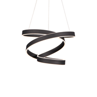 Milagro - Lampa wisząca ANDROMEDA BLACK 100W LED
