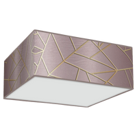 Milagro - Lampa sufitowa ZIGGY PINK Gold/Pink 3xE27