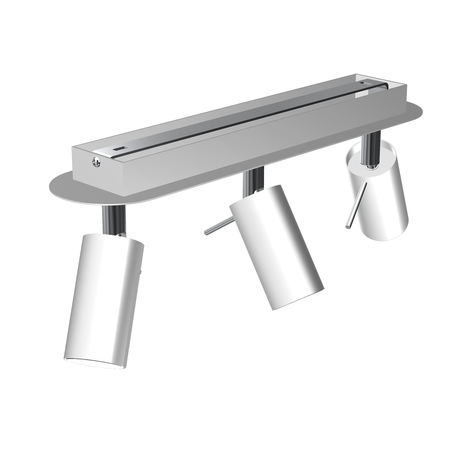 Milagro - Lampa sufitowa PRESTON WHITE/CHROME 3x mini GU10