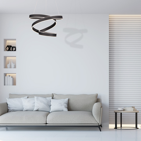 Milagro - Lampa wisząca ANDROMEDA BLACK 100W LED