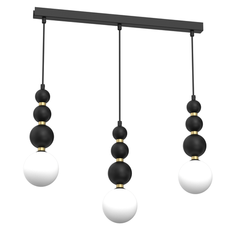 Milagro - Lampa wisząca BOULE Black 3xG9