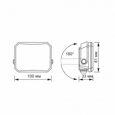 LED Naświetlacz VIDEX-FLOOD-LED-F3-20W-5K