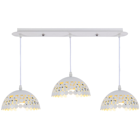 Milagro - Lampa wisząca LISA WHITE 3xE27