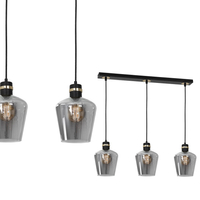 Milagro - Lampa wisząca RICHMOND BLACK / GOLD 3xE27  Listwa