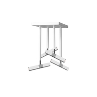 Milagro - Lampa sufitowa CASTRO WHITE / CHROME 4xG9