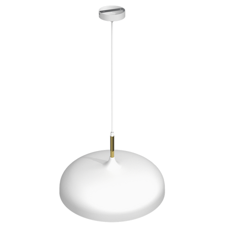 Milagro - Lampa wisząca LINCOLN WHITE/GOLD 1xE27 45cm