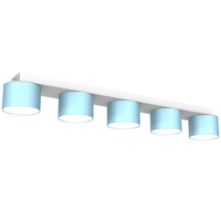 Milagro - Lampa sufitowa DIXIE Blue/White 5xGX53