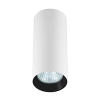 Tuba natynkowa Manacor 17 cm biało - czarne 1xGU10