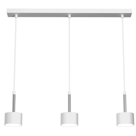Milagro - Lampa wisząca ARENA WHITE/SILVER 3xGX53