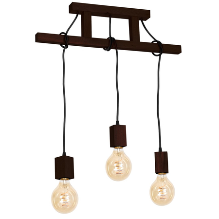 Milagro - Lampa Wisząca JACK 3xE27 Orzech
