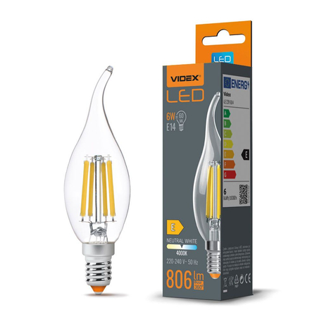 Żarówka LED Filament 6W 806lm 4000K E14 neutralna