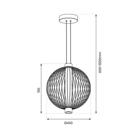 Milagro - Lampa wisząca KYOTO 32W LED śr. 43cm
