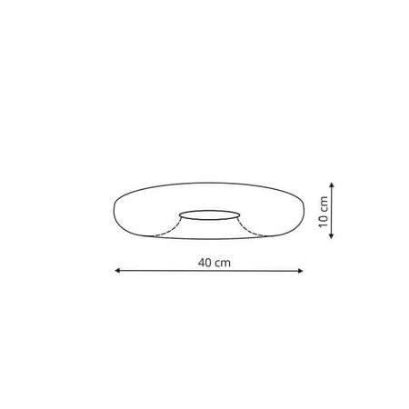 Plafon Aruba 40 cm biały IP44 LED 4000K