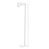 Lampa podłogowa Snow czarna 1xGU10